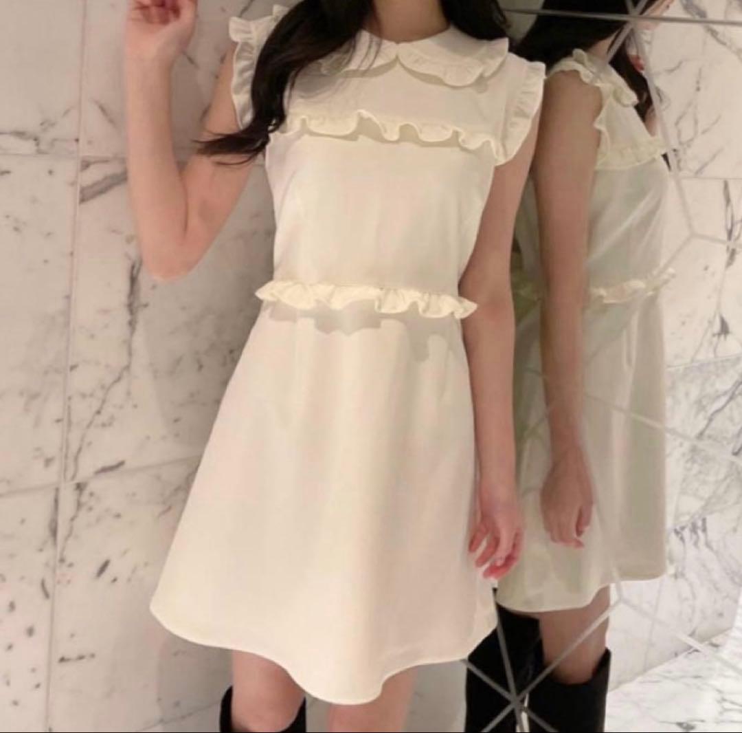 新品未使用最安値JILTU petit frill dress ホワイト