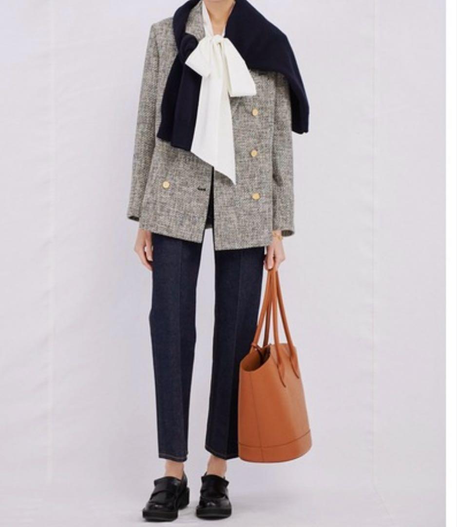 ミラオーウェン★ BAILA 掲載★ツウィード　テーラードジャケット