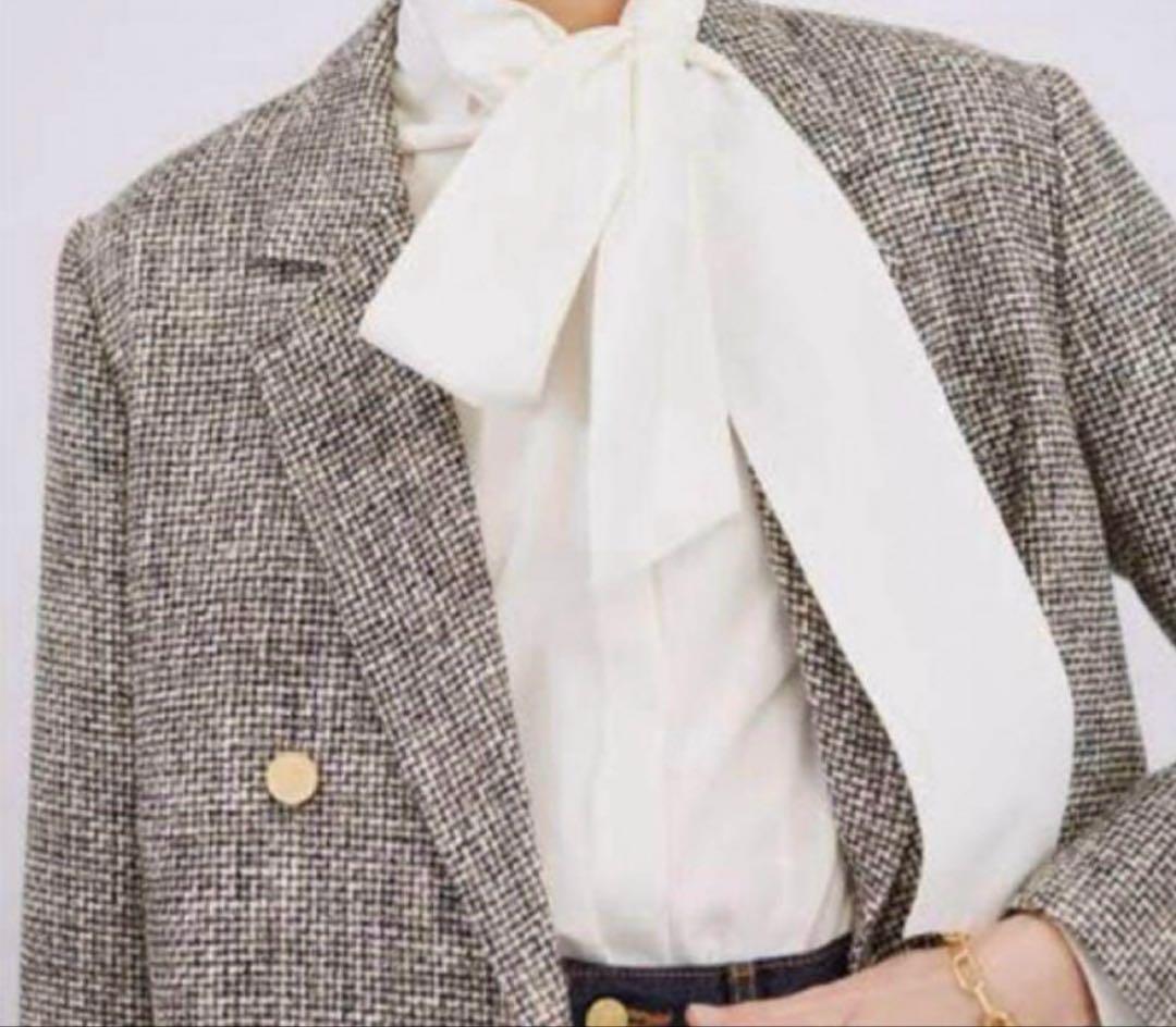 ミラオーウェン★ BAILA 掲載★ツウィード　テーラードジャケット