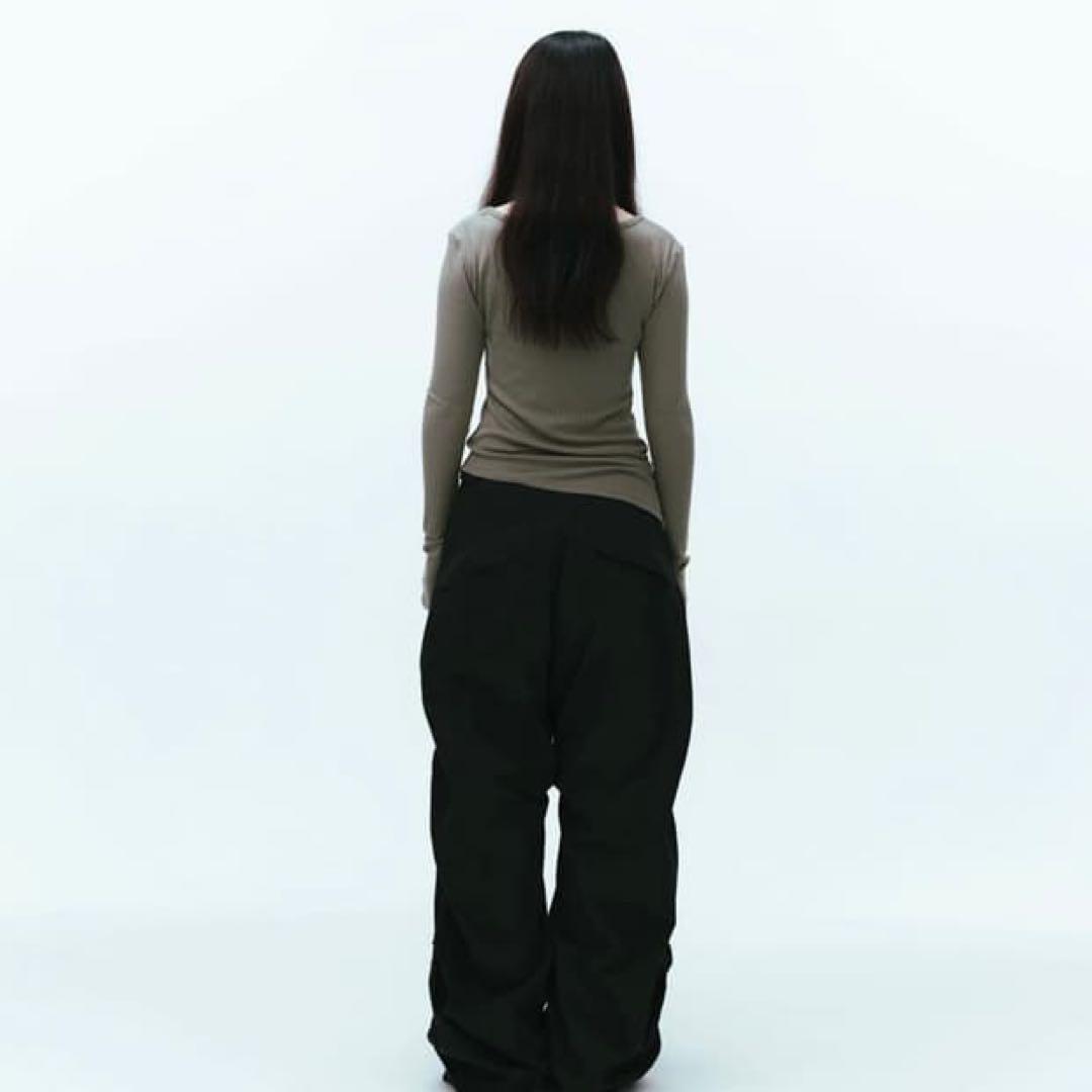 【COYSEIO】 パッカリングパンツ ブラック