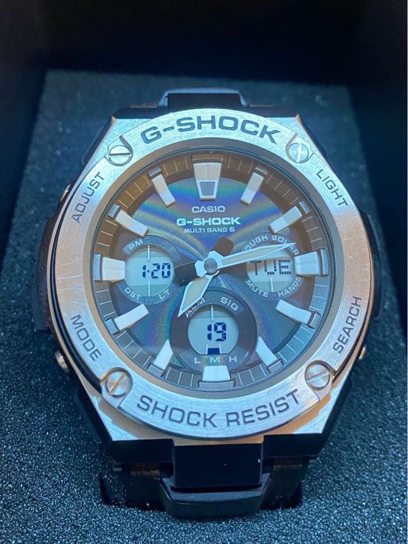 【極美品】G-SHOCK GST-W130L ソーラー電波 タフソーラー