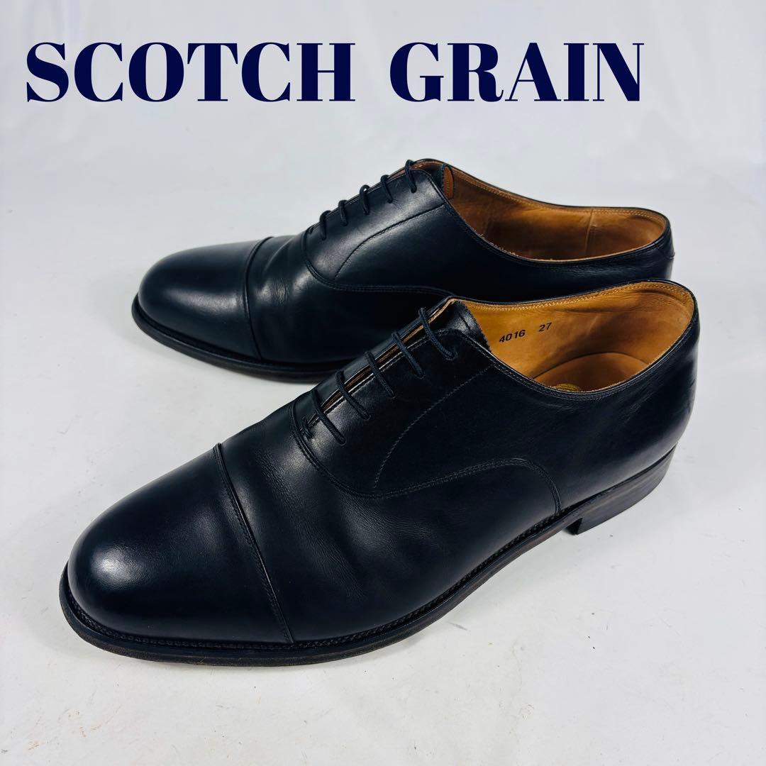 Scotch Grain　スコッチグレイン　ストレートチップ　ブラック　27cm