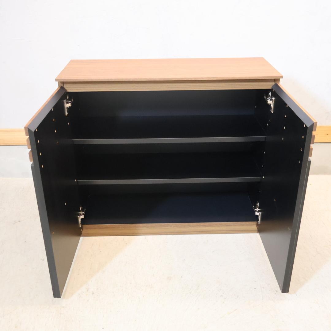 アルススタイル ウォールナット カウンター下収納 サイドボード リビングボード