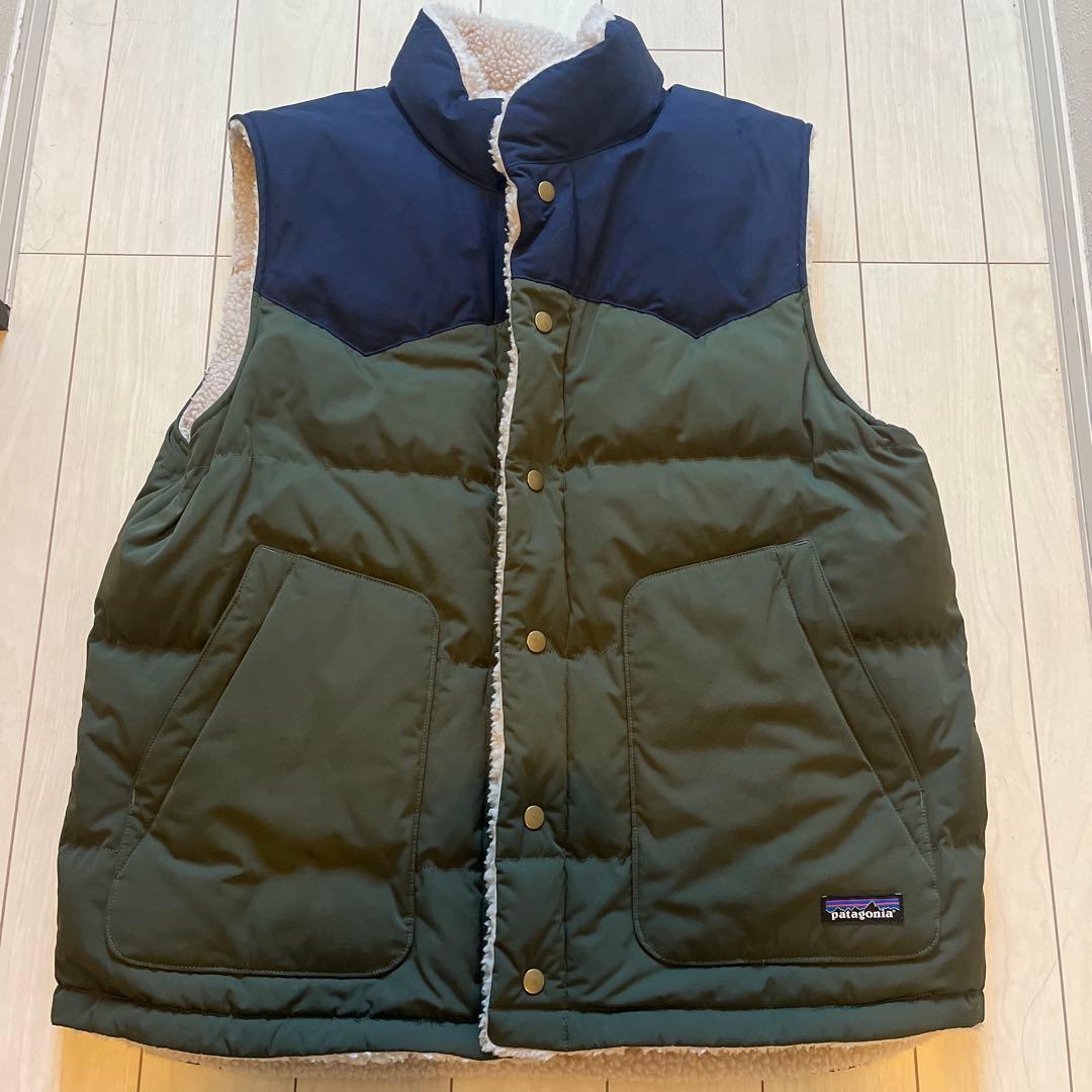 値下げ‼️ パタゴニア　リバーシブル　ビビー　ダウンベスト　ボア　L