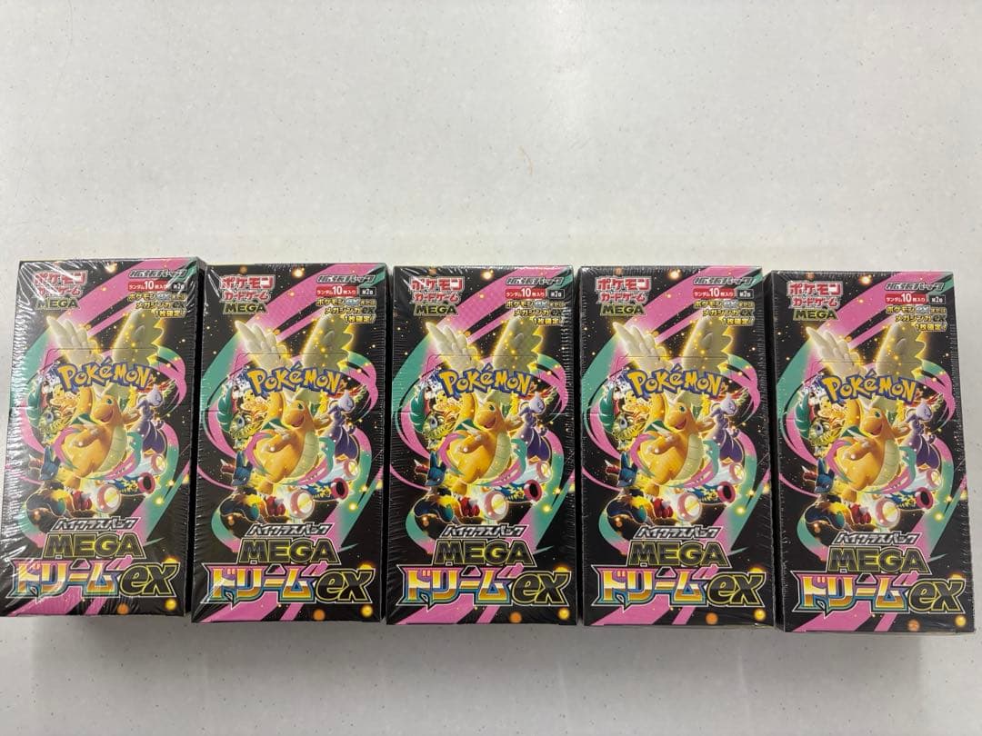 ポケモンカード　MEGAドリーム　5BOX