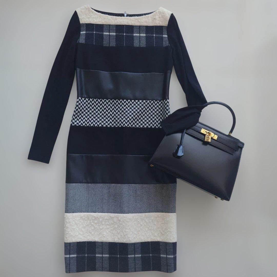 ☆極美品☆マックスマーラ　異素材ワンピース