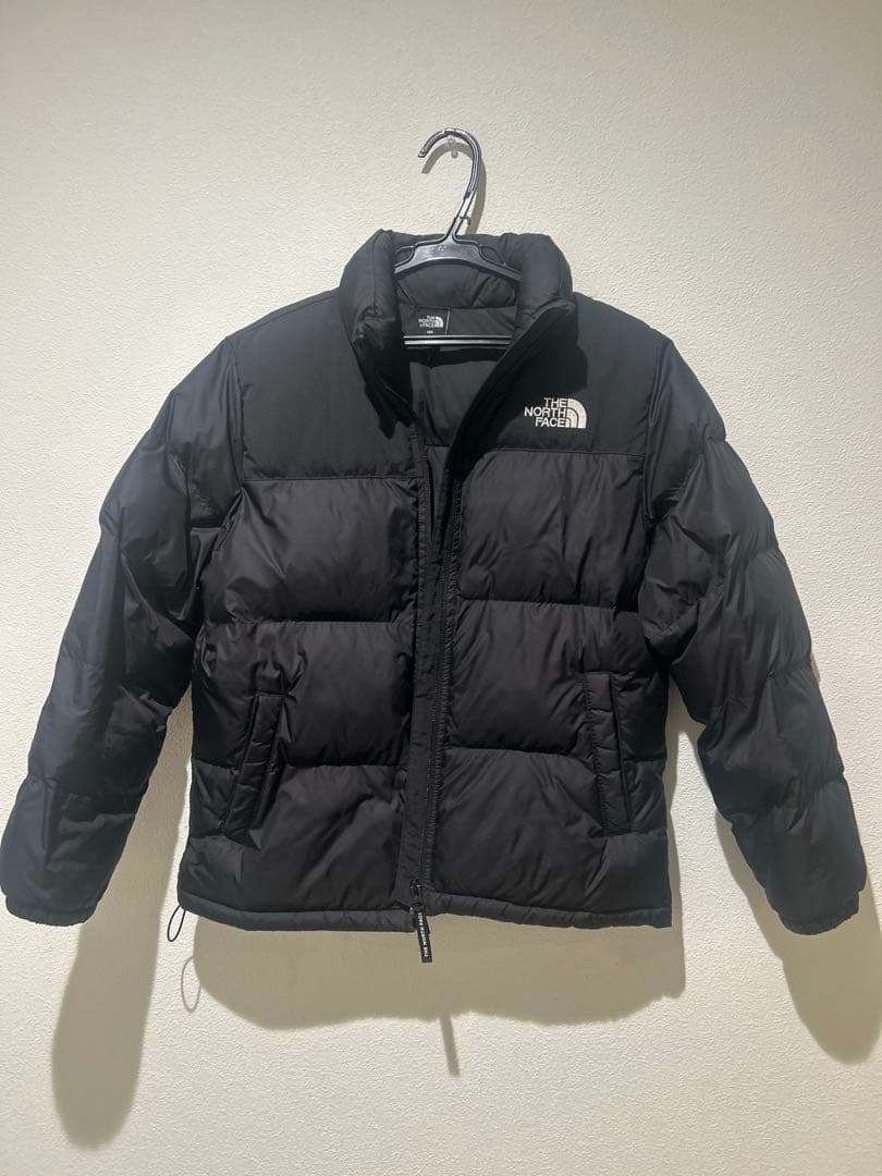 ノースフェイス　150 黒　ダウン　子ども　レディース　S ジュニア　上着