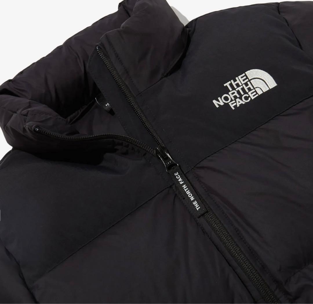 ノースフェイス　150 黒　ダウン　子ども　レディース　S ジュニア　上着