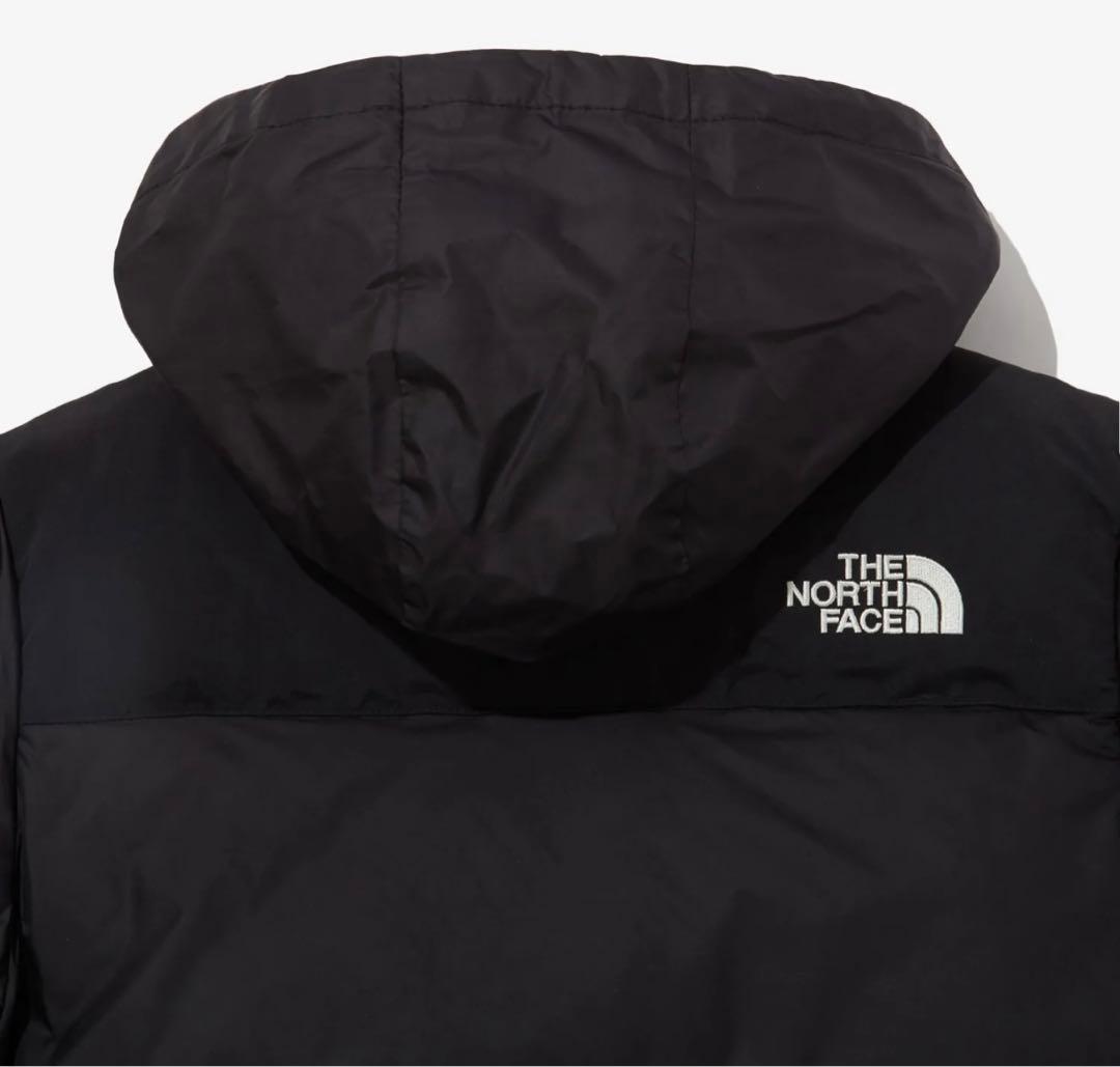 ノースフェイス　150 黒　ダウン　子ども　レディース　S ジュニア　上着