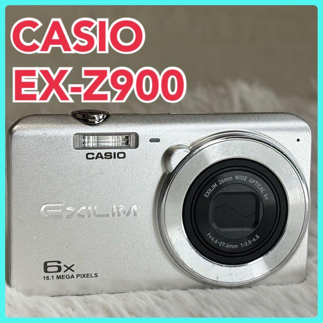 CASIO カメラ　エクシリム　EX-Z900 シルバー　コンデジ　動作品