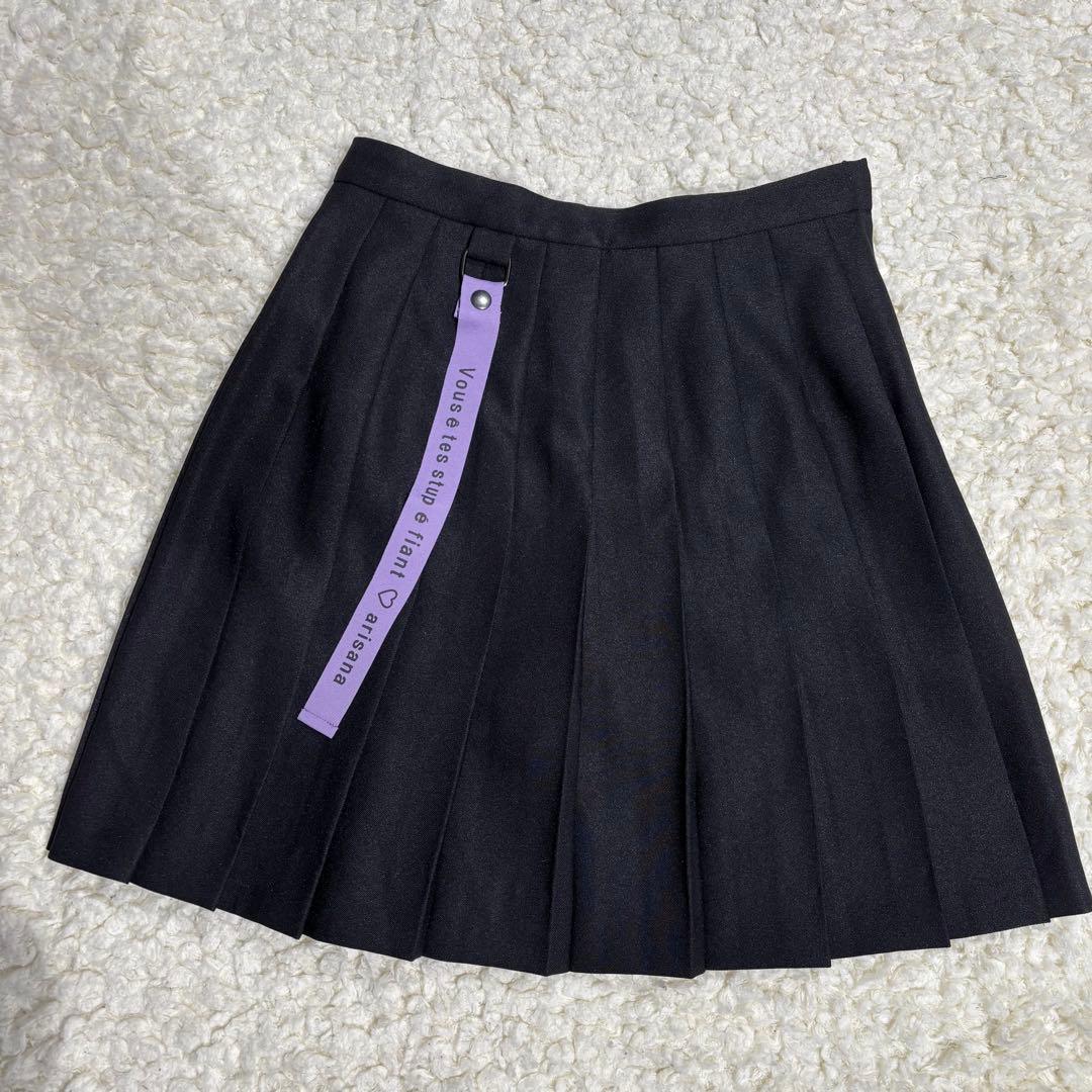 【美品】アリサナ　卒服　卒業式　160　フォーマルスーツ　ブラック