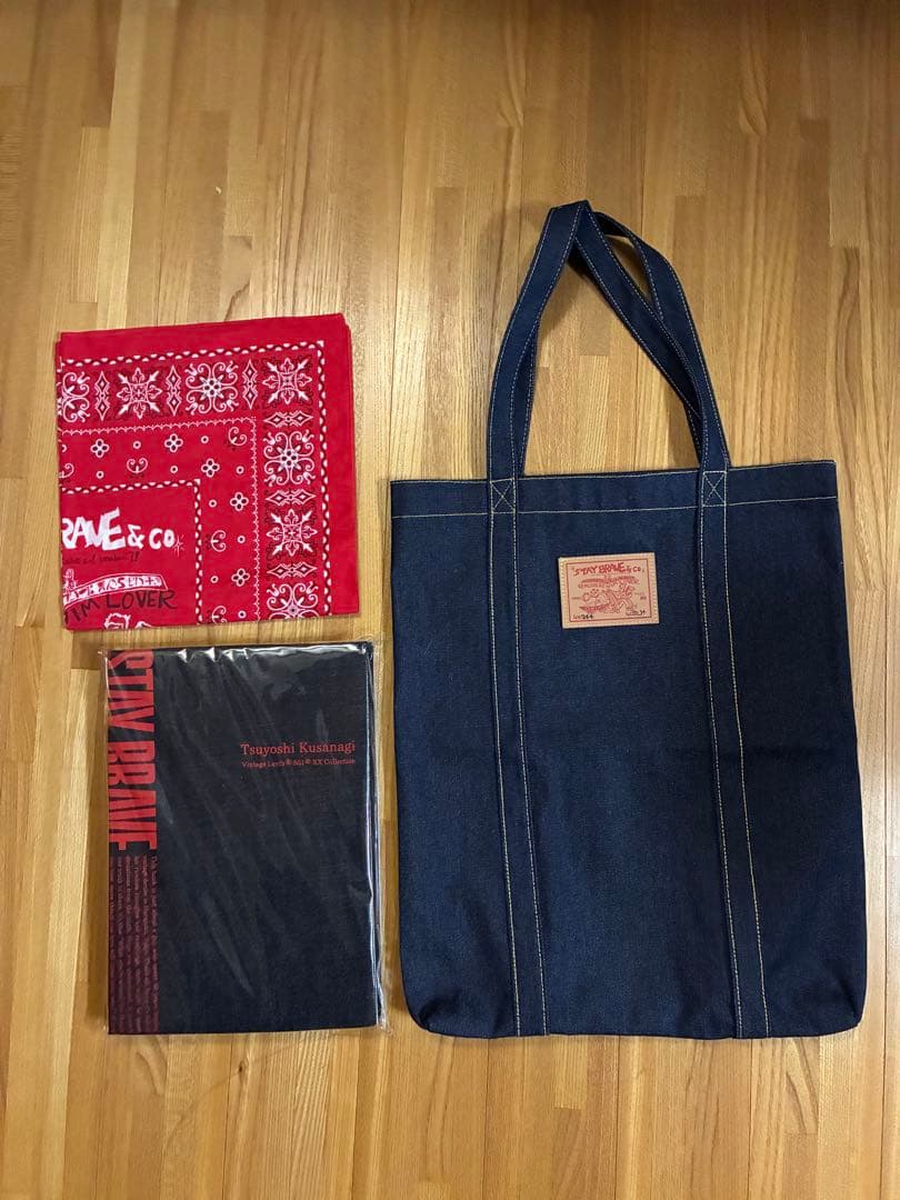 草彅剛　STAY BRAVE リーバイス　501XX 本・デニムバック・バンダナ