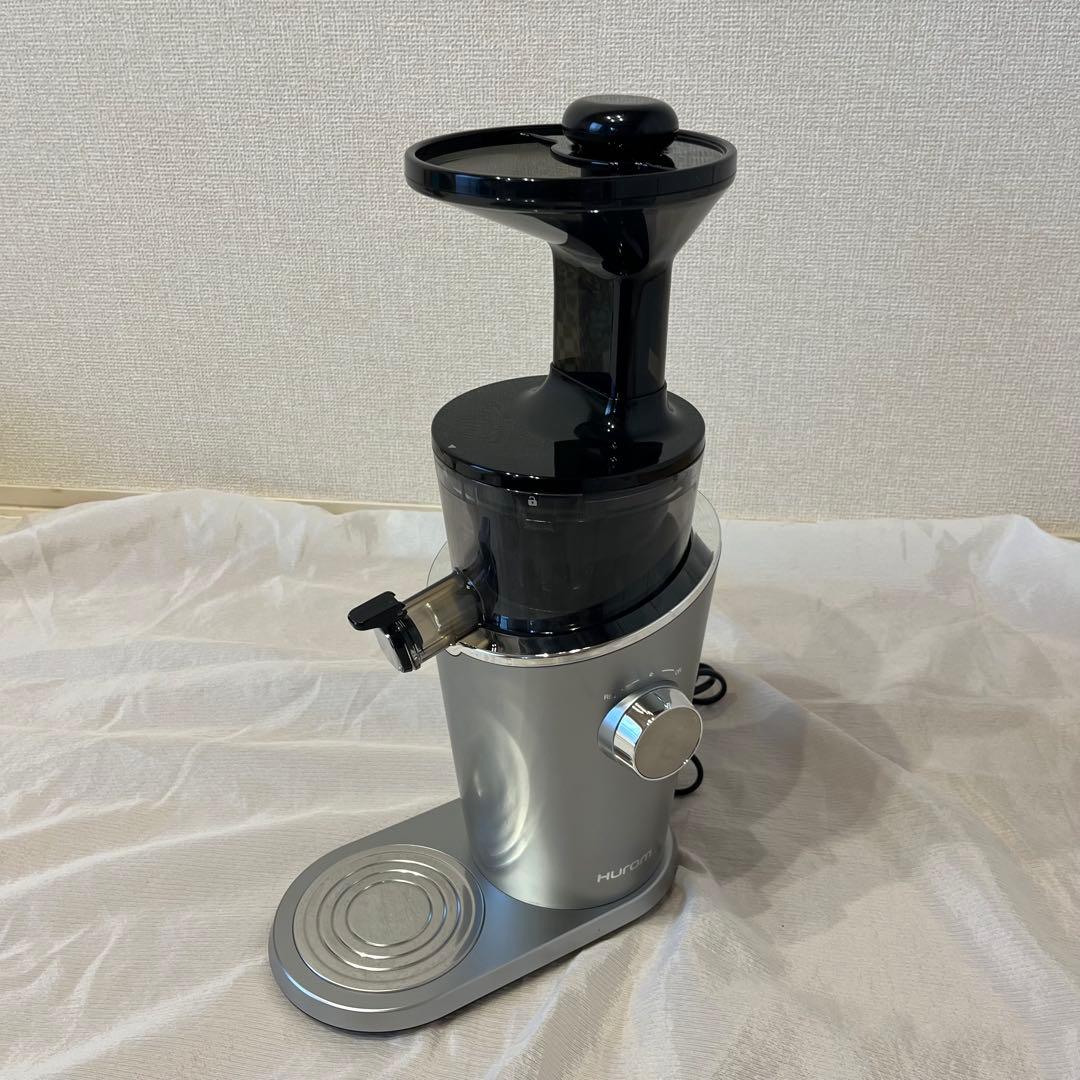 【美品】 HUROM スロージューサー アドバンスド100 シルバー