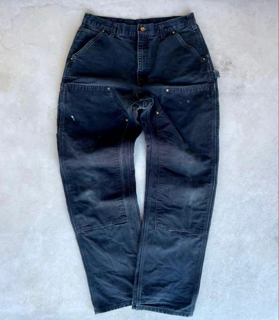 ヤ*タ様 carhartt ダブルニー　極上フェード ペインター パンツ　B01