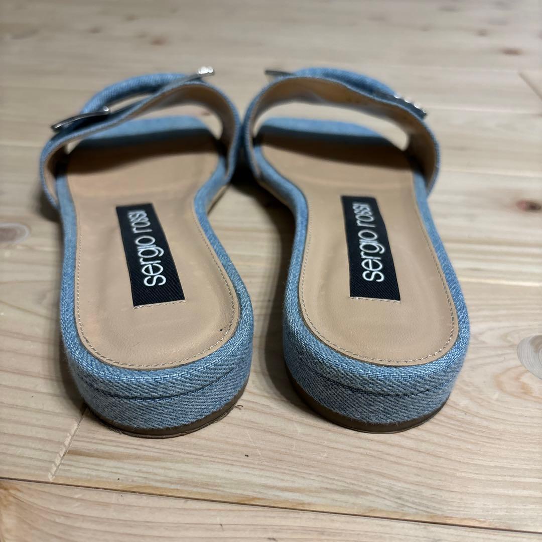 sergio rossi デニム ミュール