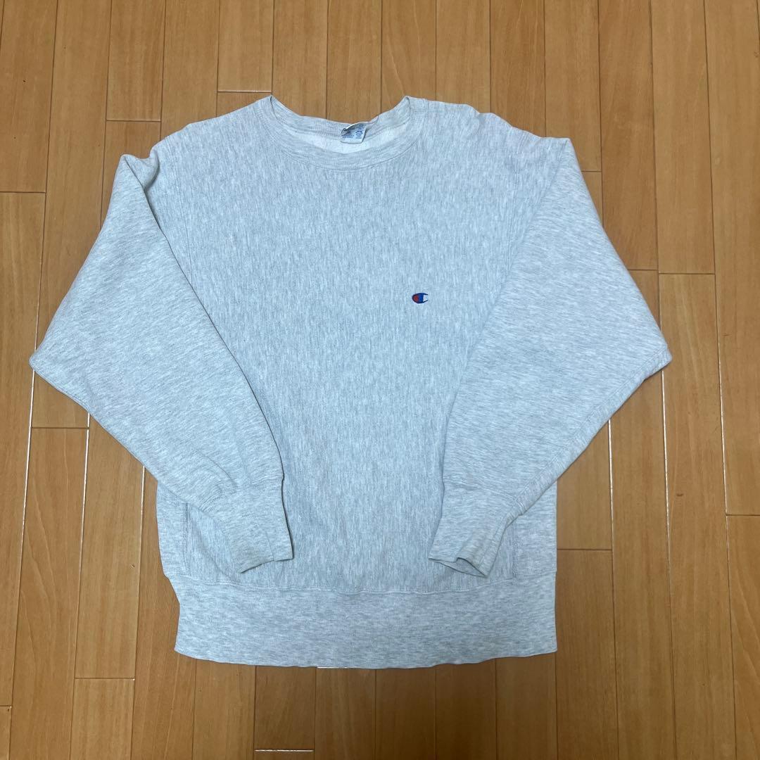 90s USA製 Champion チャンピオン　リバースウィーブ グレー目あり
