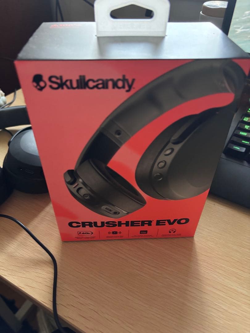 Skullcandy Crusher Evo ブラック ワイヤレスヘッドホン