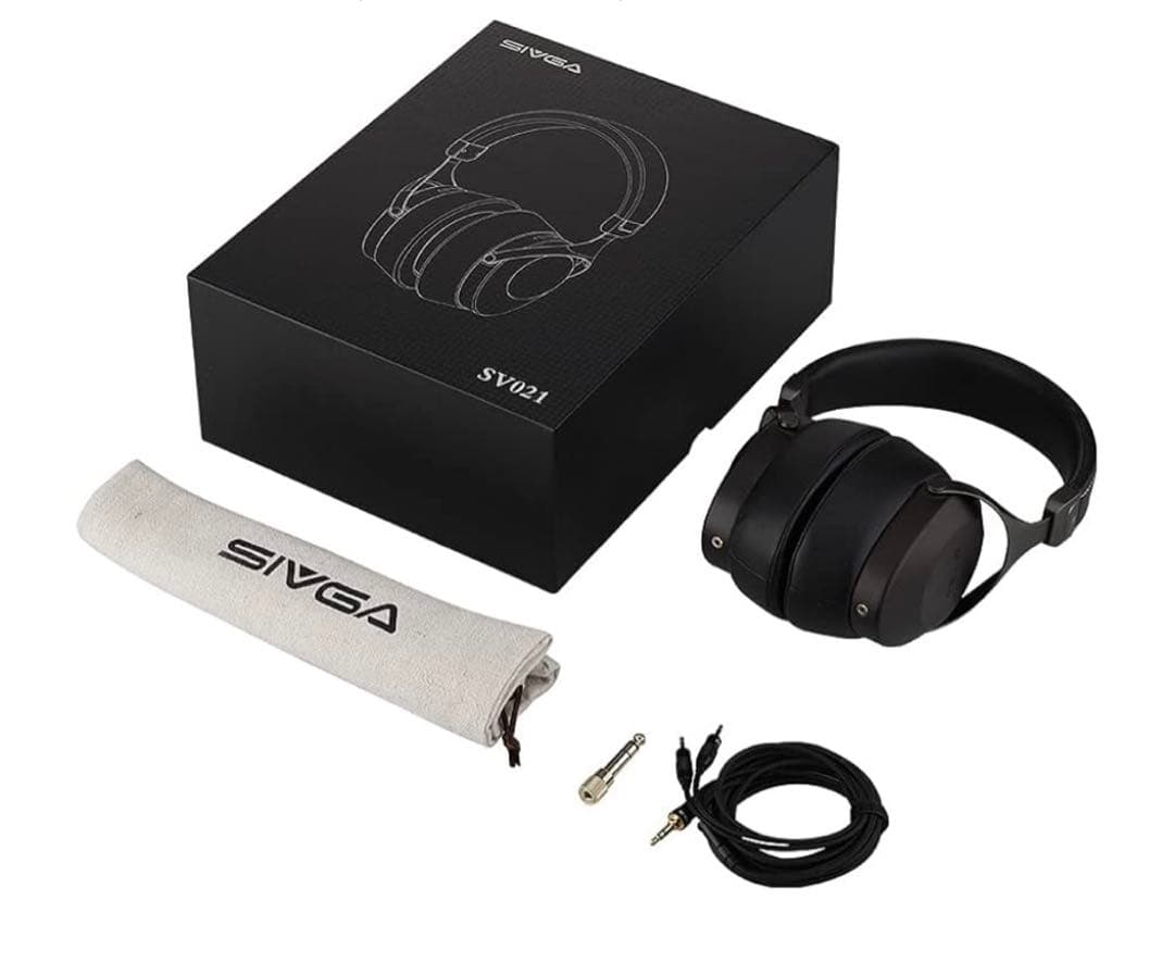 12118 SIVGA SV021 木製ハウジング有線 オーバーイヤーヘッドホン