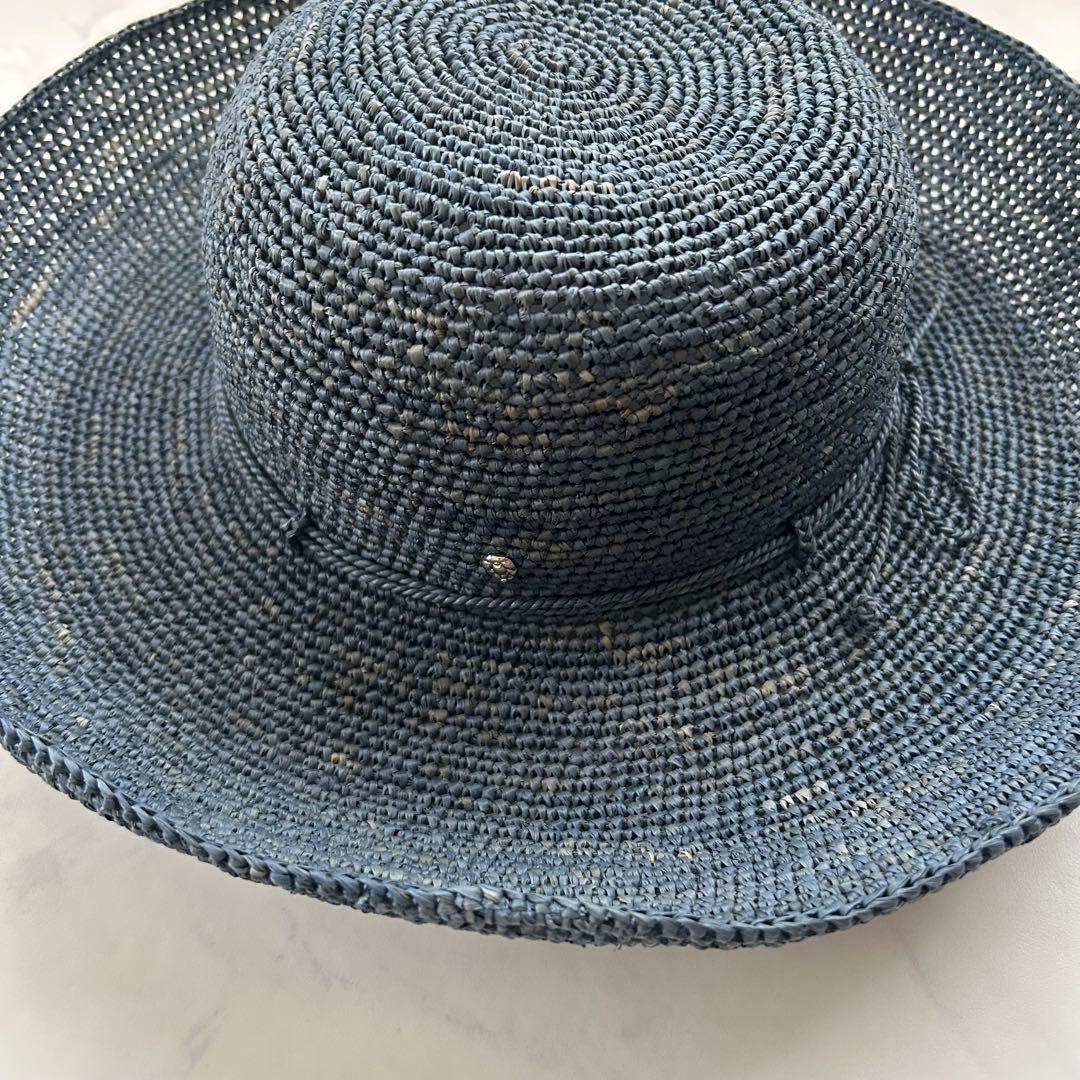 希少カラー ヘレンカミンスキー 麦わら帽子 プロヴァンス12 サファイア