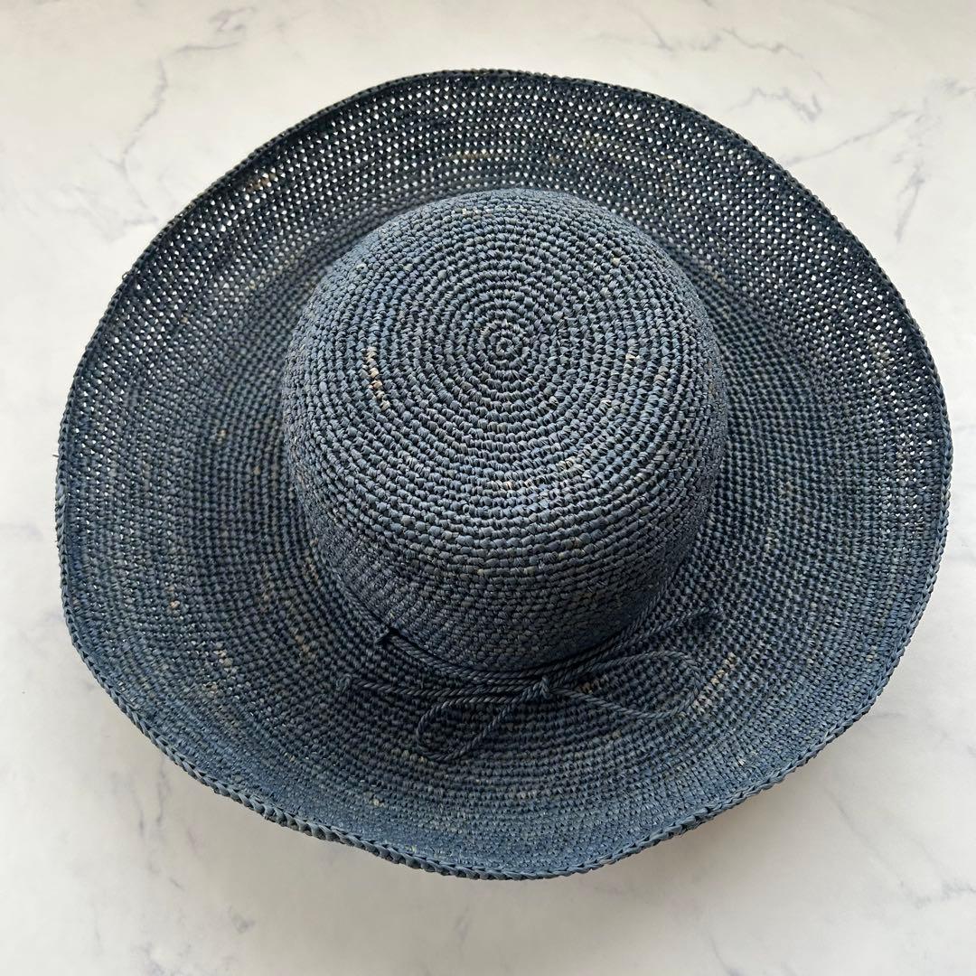 希少カラー ヘレンカミンスキー 麦わら帽子 プロヴァンス12 サファイア