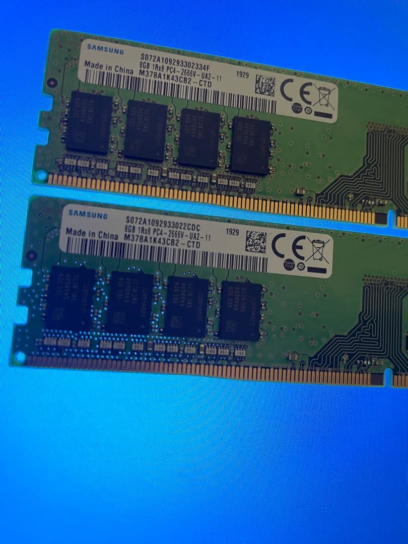 SAMSUNG DDR4 2666 8GB ×2 計 16GB