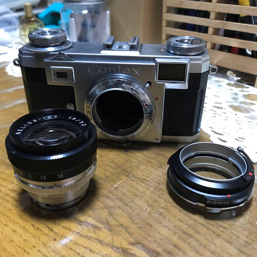 Contax C レンズキエフhelios 103 53/1.8付き