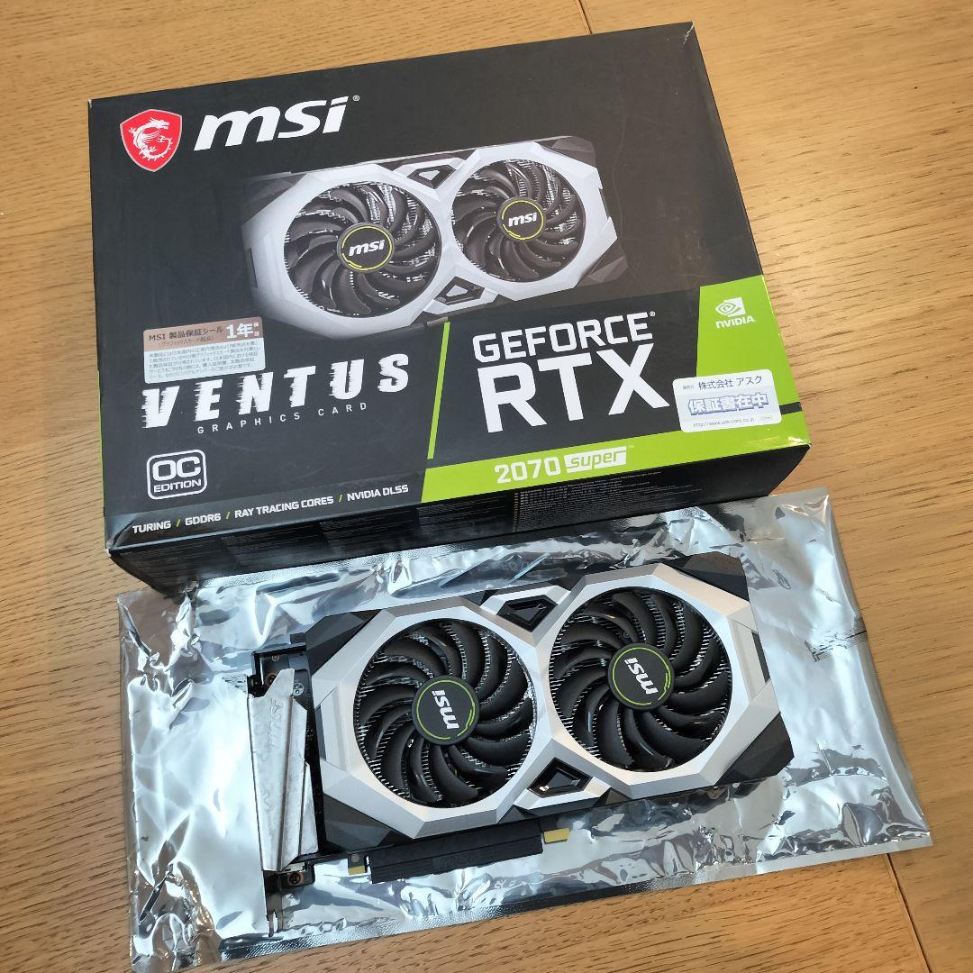 グラフィックボード・グラボ・ビデオカード MSI GeForce RTX 2070 SUPER VENTUS OC