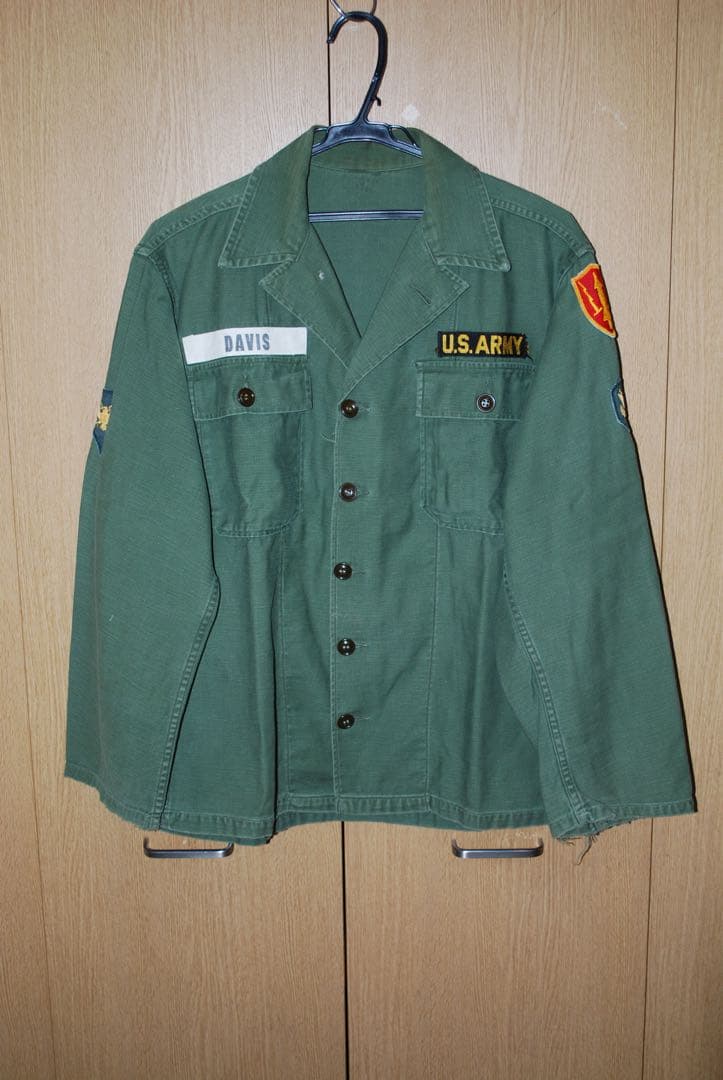 50s 米軍　OG107 1st 初期型　茶色い尿素ボタン、タグ無しスタンプ