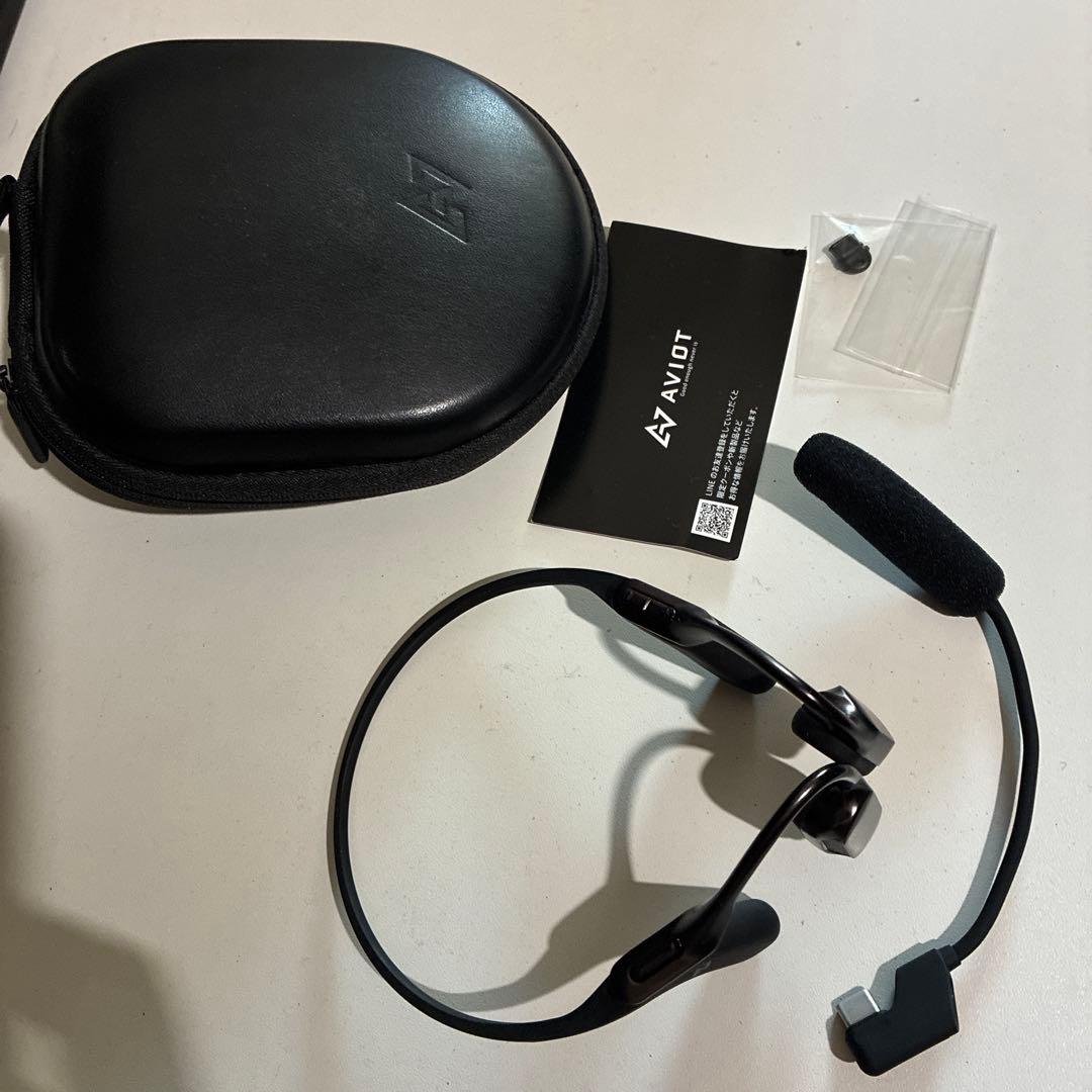 AVIOT WB-E1M 骨伝導 ヘッドセット ブルブームマイク同梱
