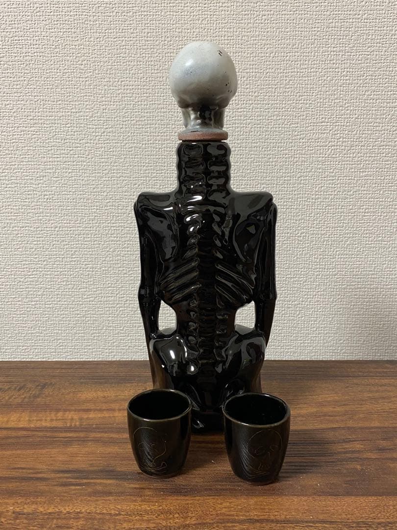 30s'40s' ビンテージスカルデカンタセットボトル古着バイカーロカビリー