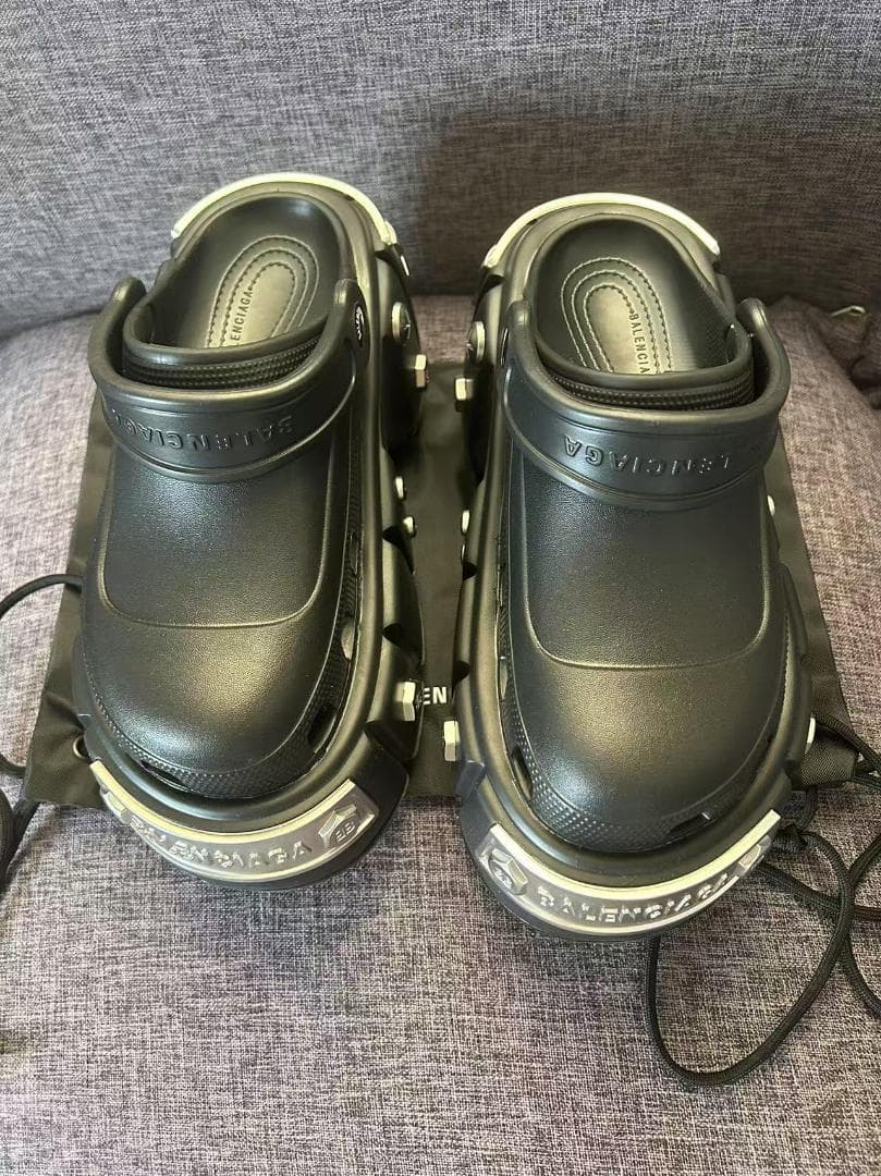 未使用 BALENCIAGA ×Crocs HARDCROCS サンダル 38
