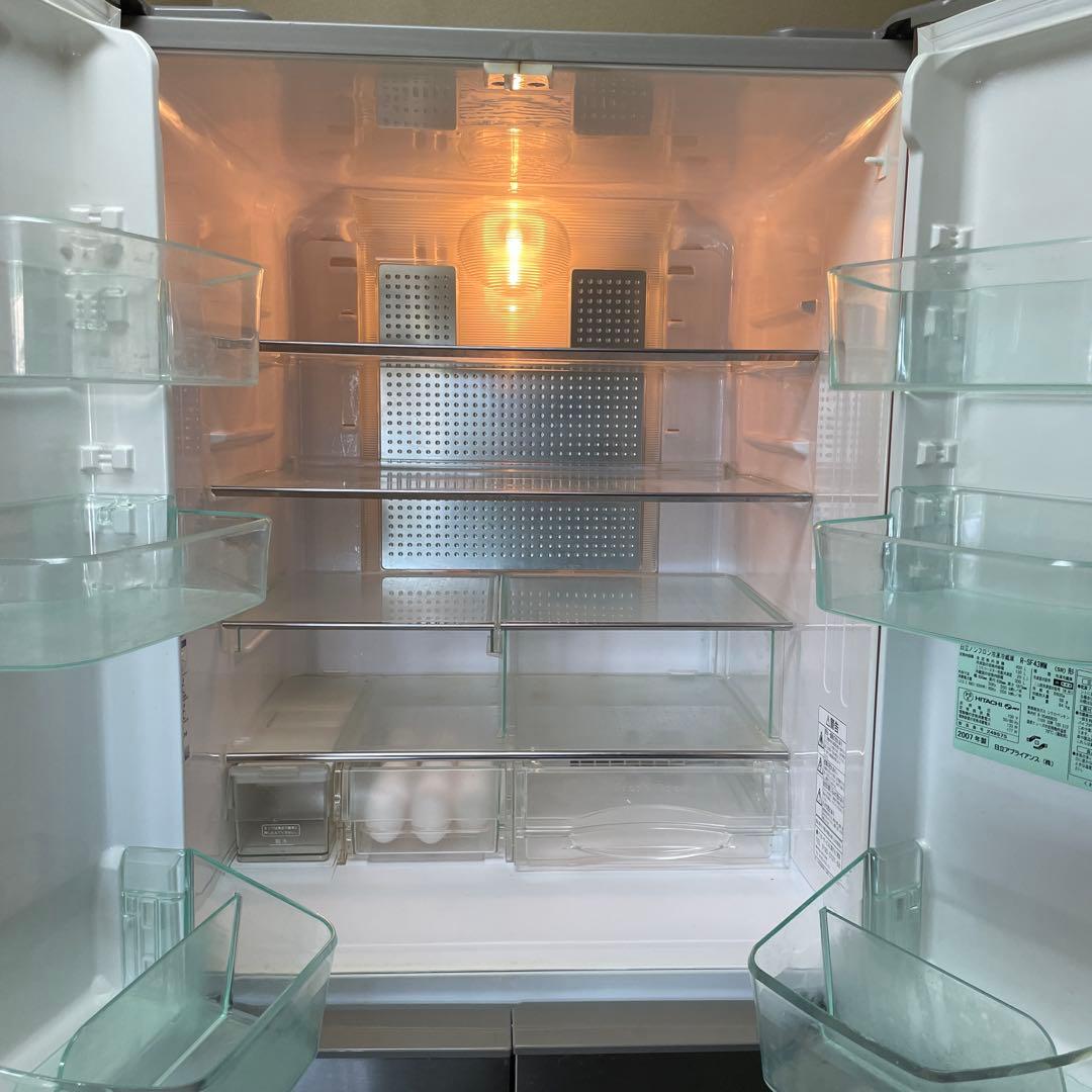 HITACHI ノンフロン冷凍冷蔵庫 430L R-SF43WM