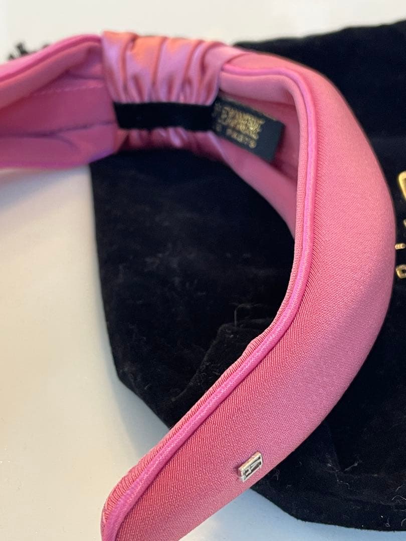 ALEXANDRE DE PARIS ピンクヘアバンド