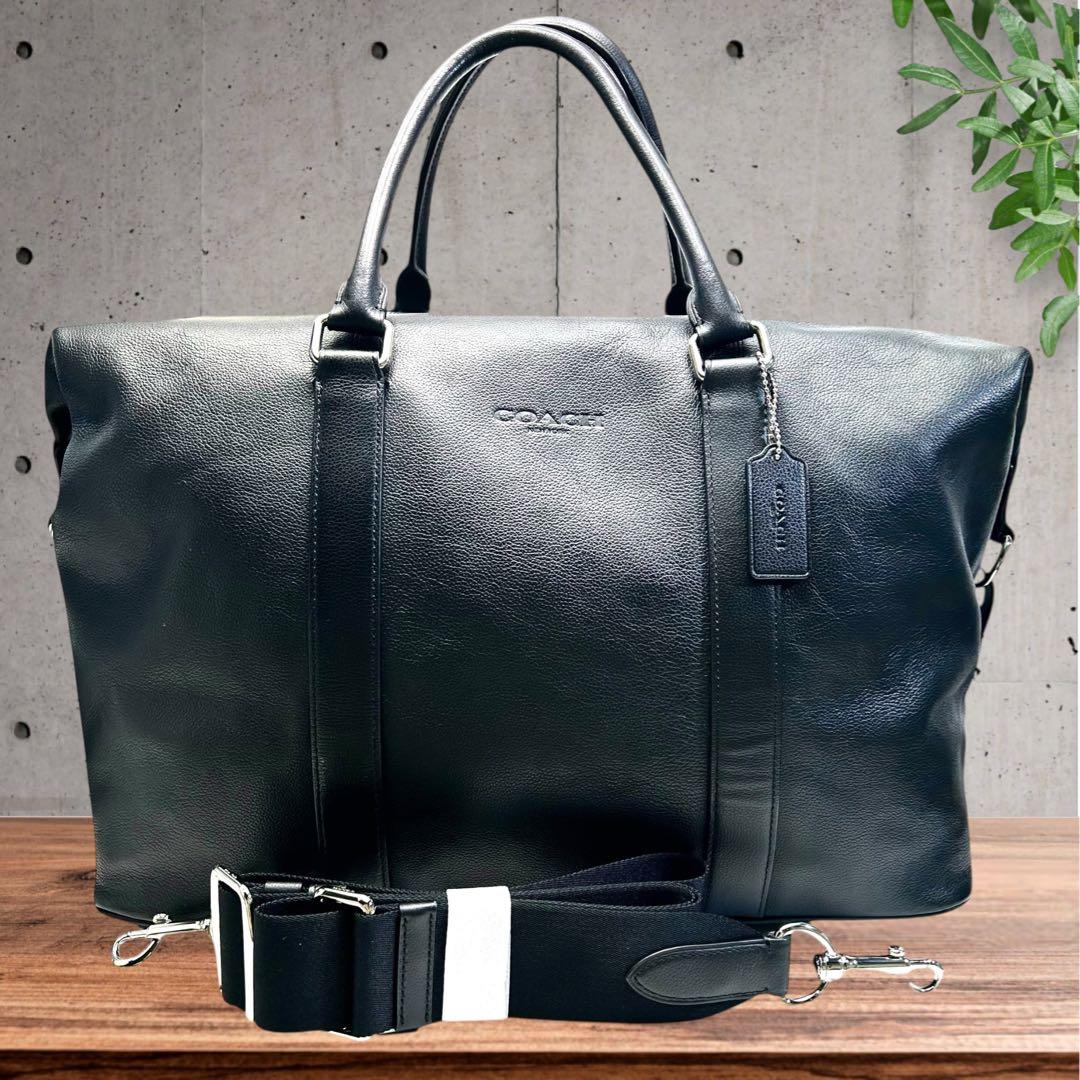 美品　COACH コーチ　F54765 レザー　2wayボストンバッグ　大容量