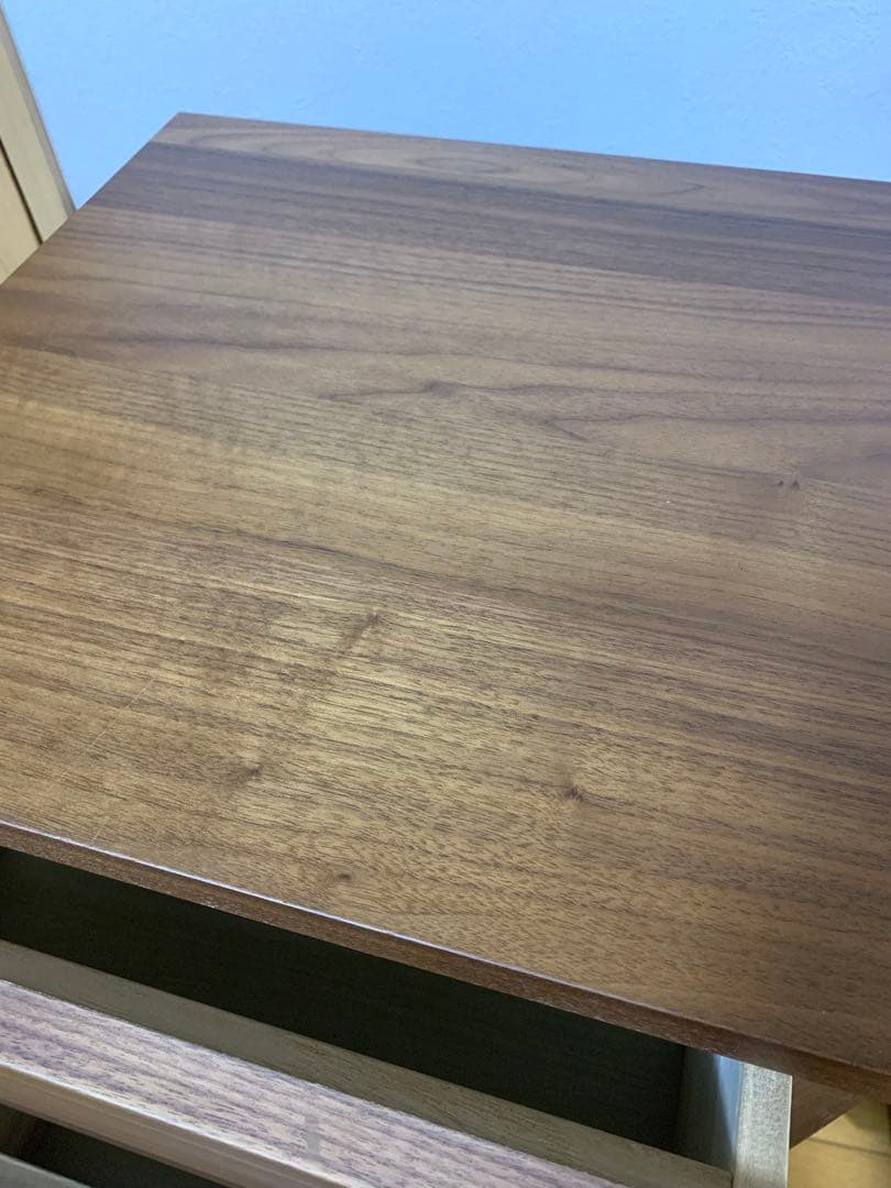 無印良品　ウォールナット材チェスト4段