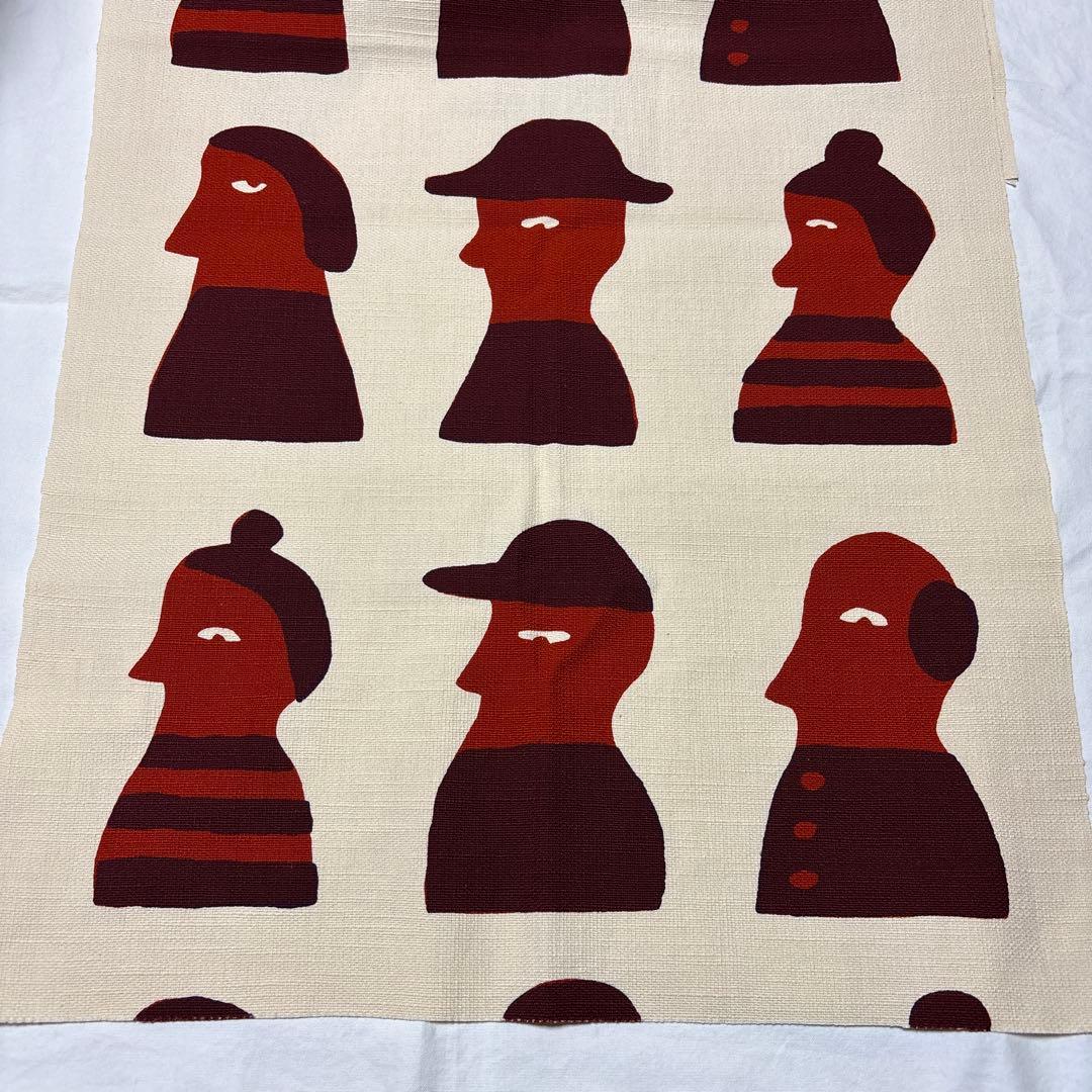 新品　柚木沙弥郎　シルクスクリーン　タペストリー　6人　コウノトリ