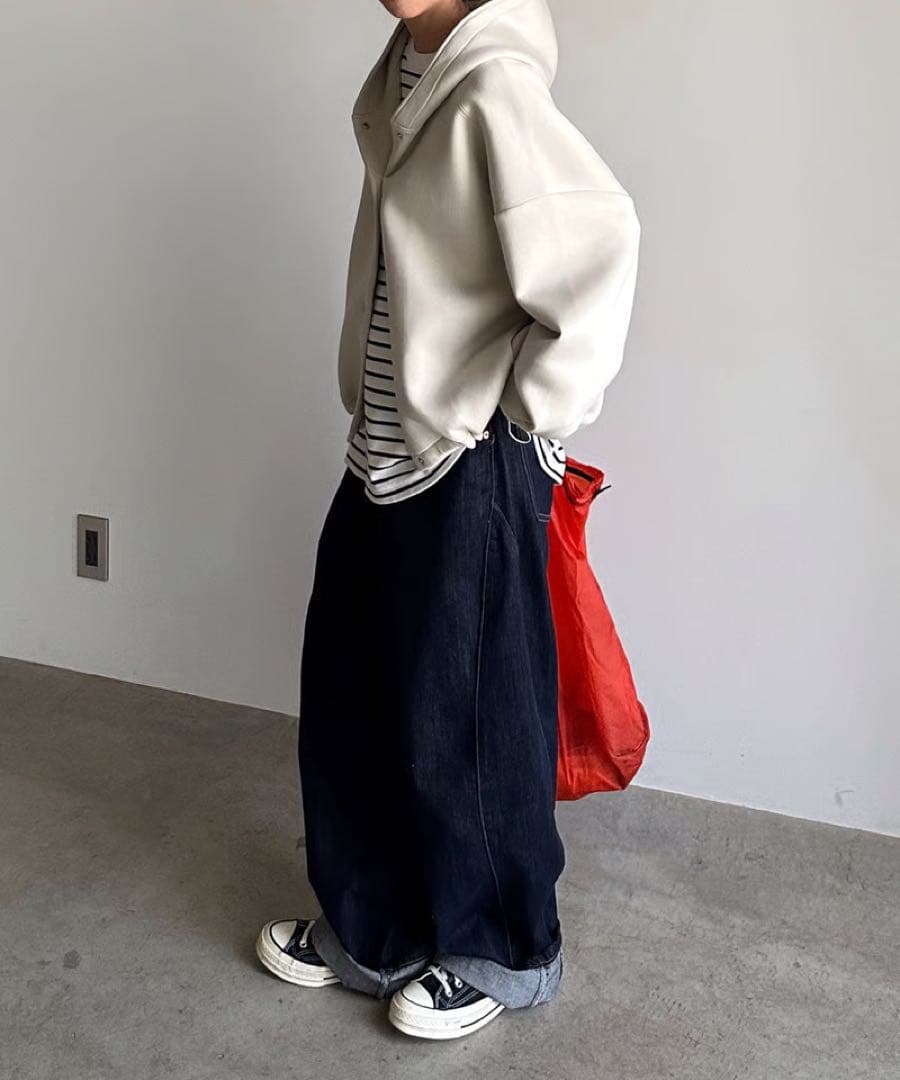 ARULLE フロントスナップダイバーパーカー