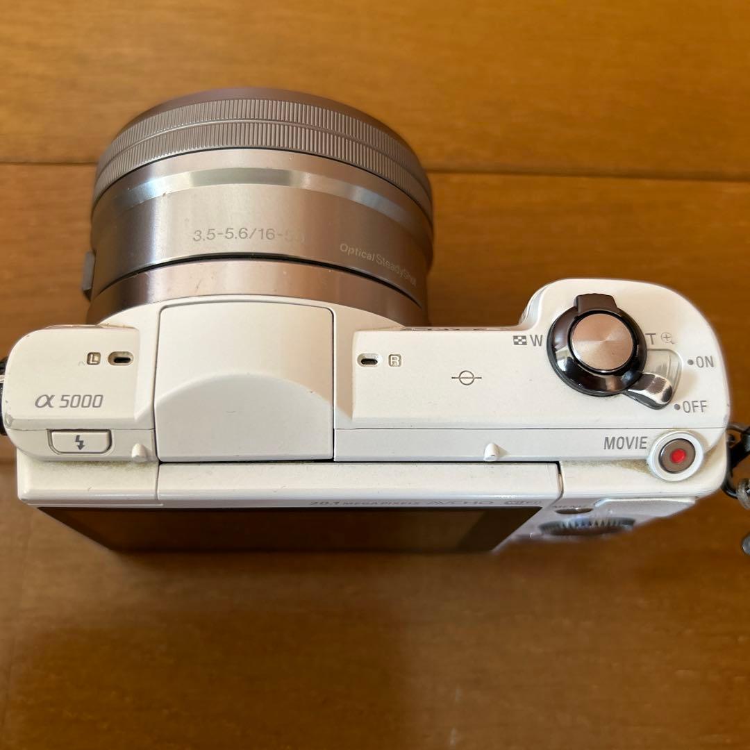 【ジャンク品】SONY α5000 ホワイト　レンズ付き