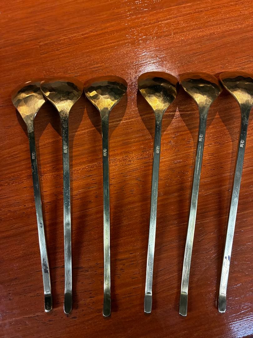 鍛金工房WESTSIDE33 寺地茂 作 真鍮 フォーク・スプーン　12点