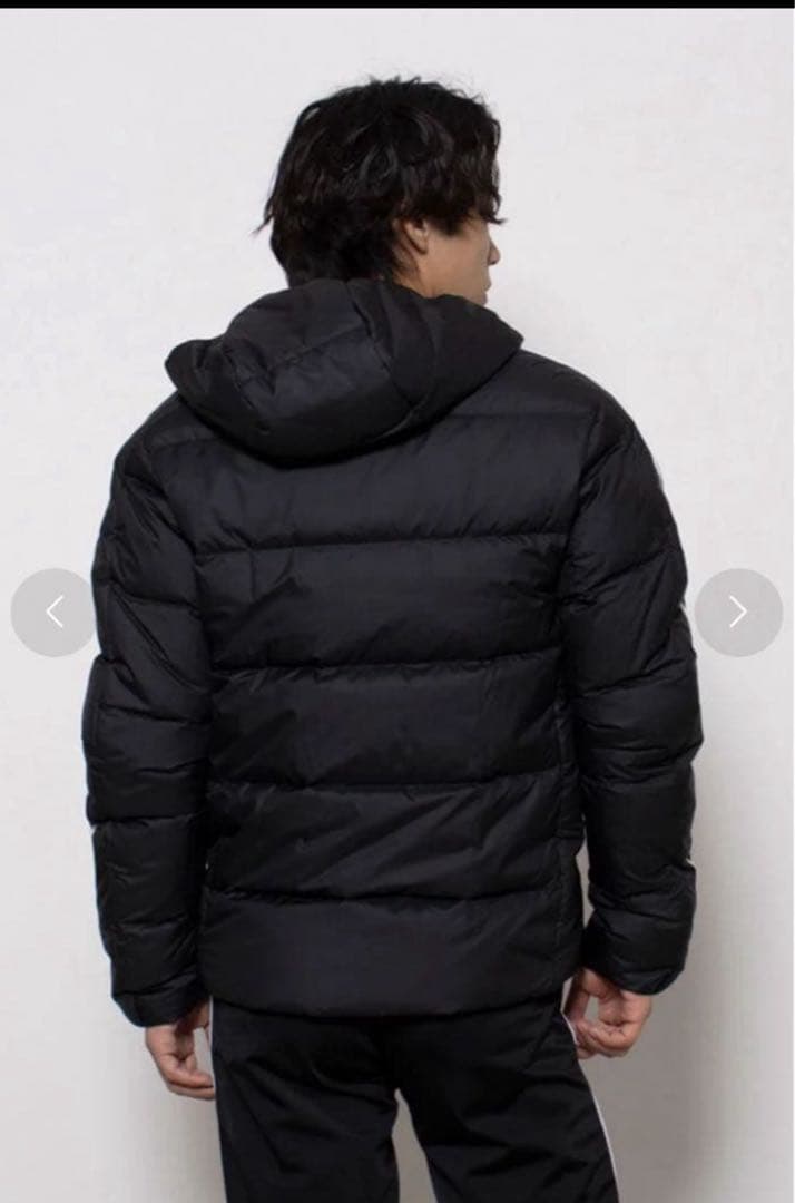 新品　アディダス　メンズ　フーディダウン　アウター　ブラック　軽量　撥水　M