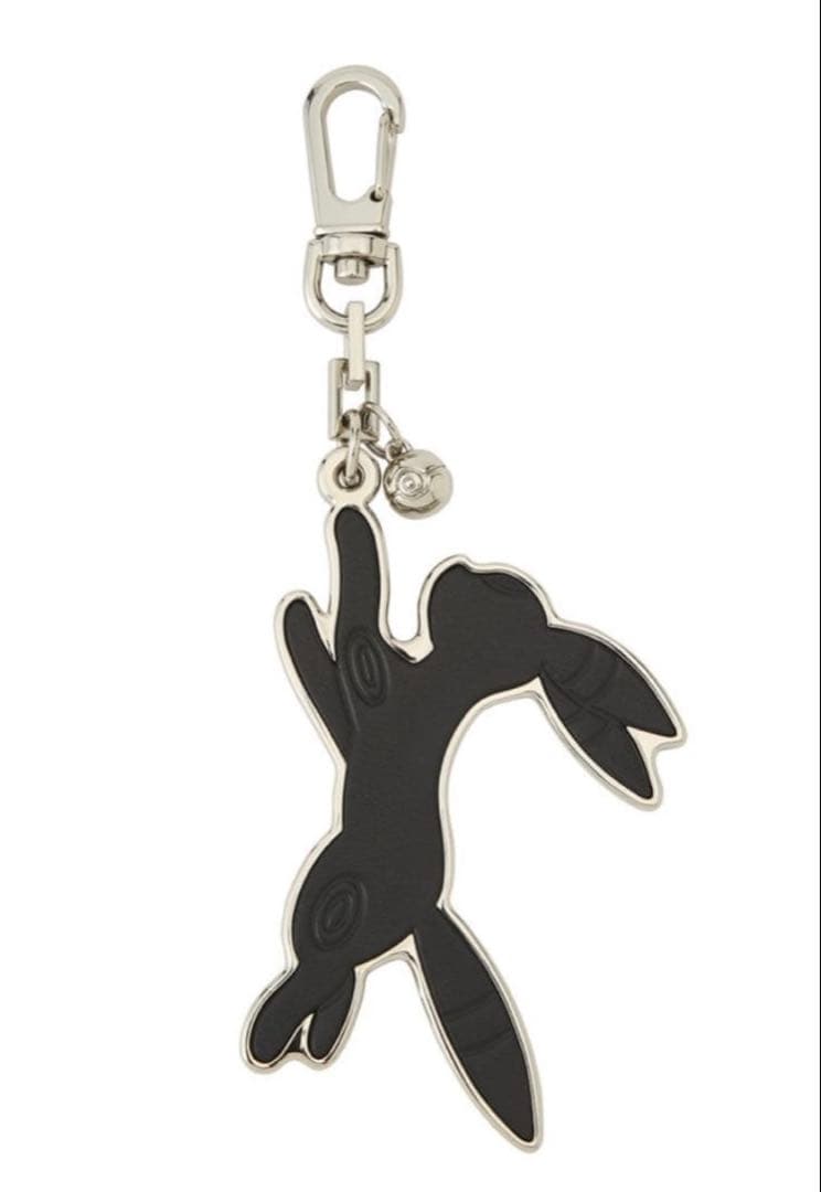 【割引き有り】ブラッキー 本革 キーホルダー