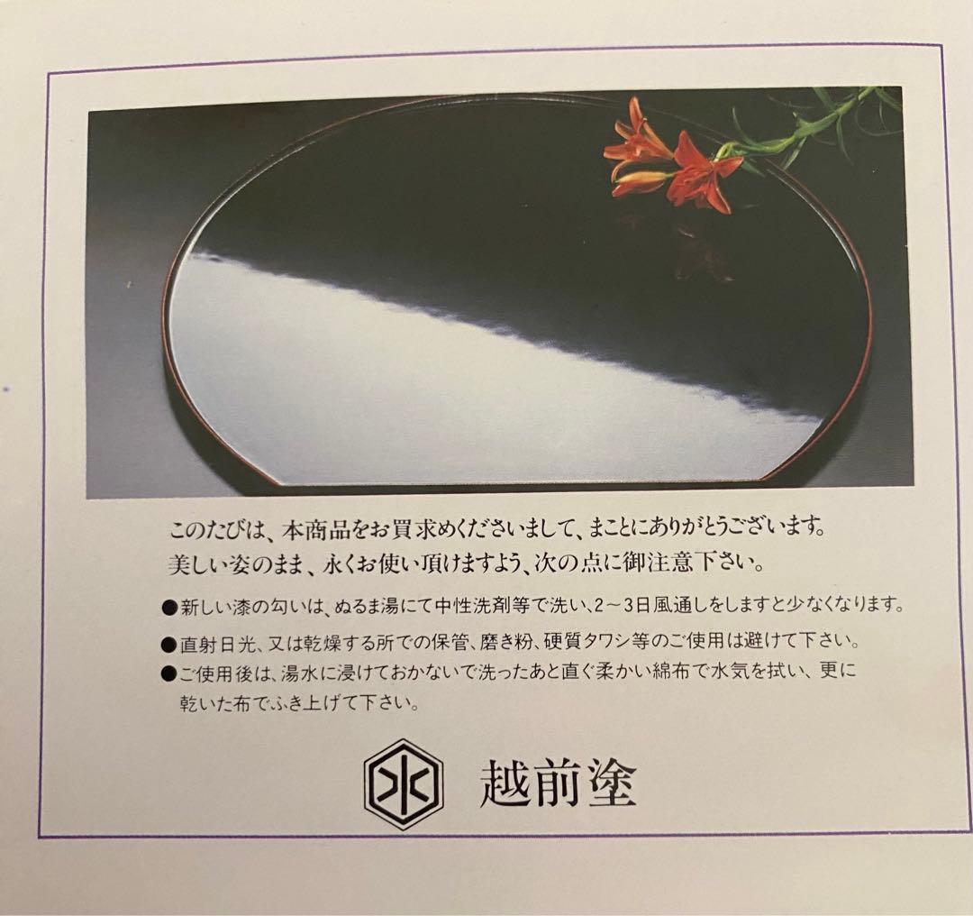 越前塗 会席膳 天然木漆手塗り 5客