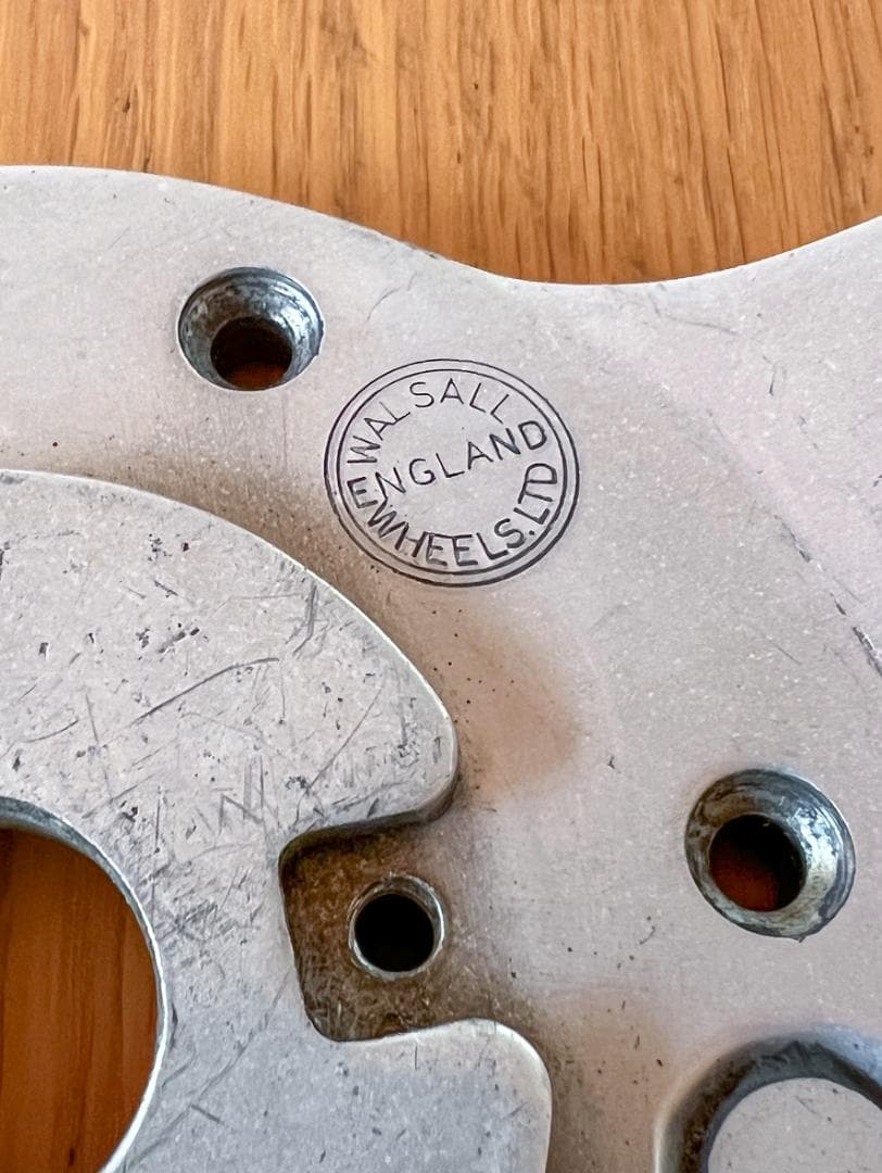 レスレストン　グランプリ　ウッドステアリング　390mm　カラー付き　当時もの