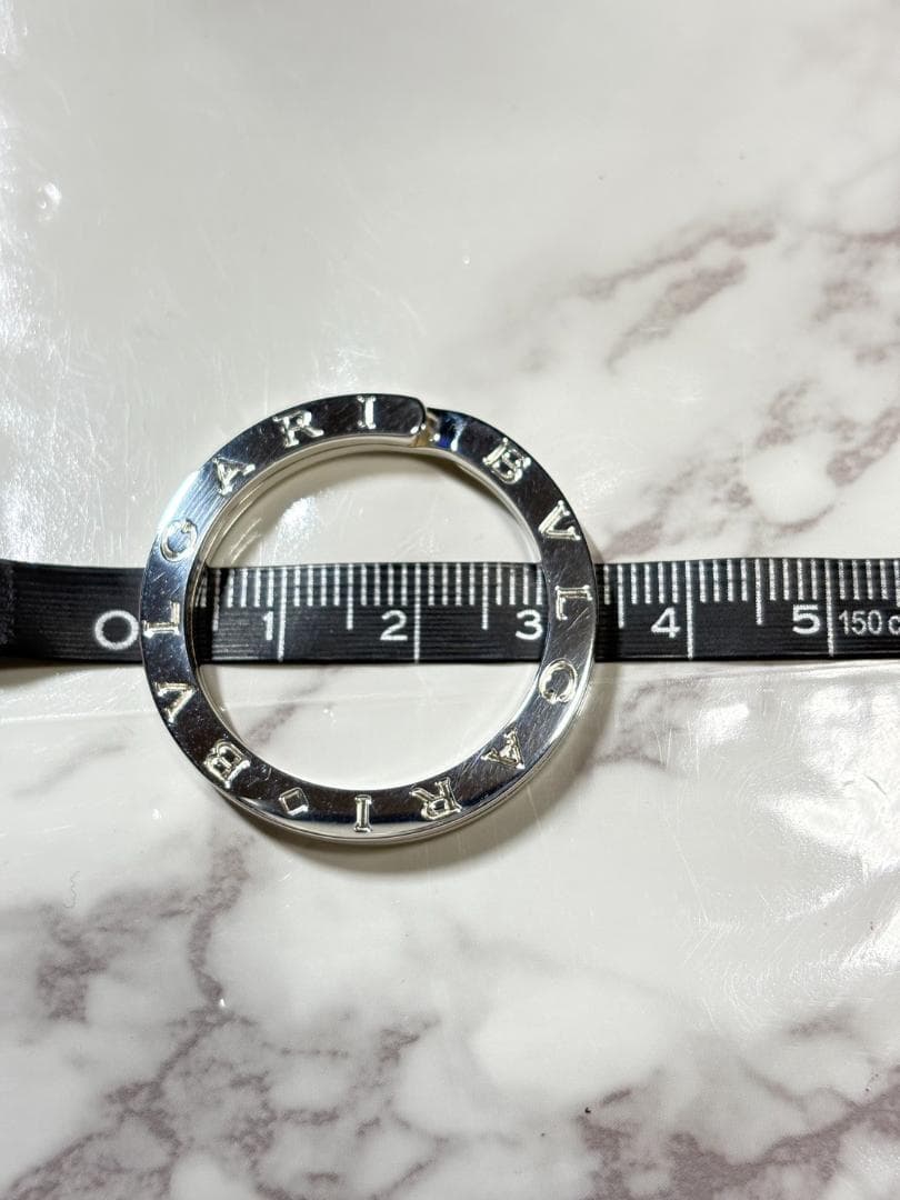 【まめ】ブルガリキーリング SV925 箱付き #B610