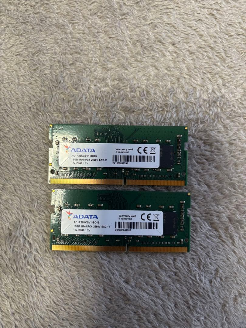 ADATA DDR3 メモリ 32GB (2x16GB)