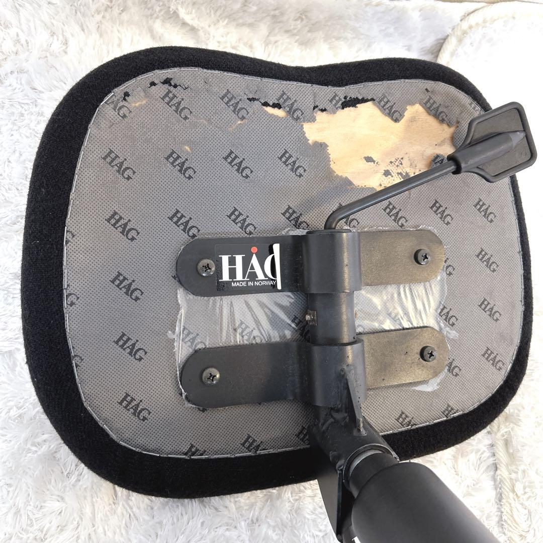 【希少】HAG バランスチェア ガス圧昇降機能 キャスター付 黒