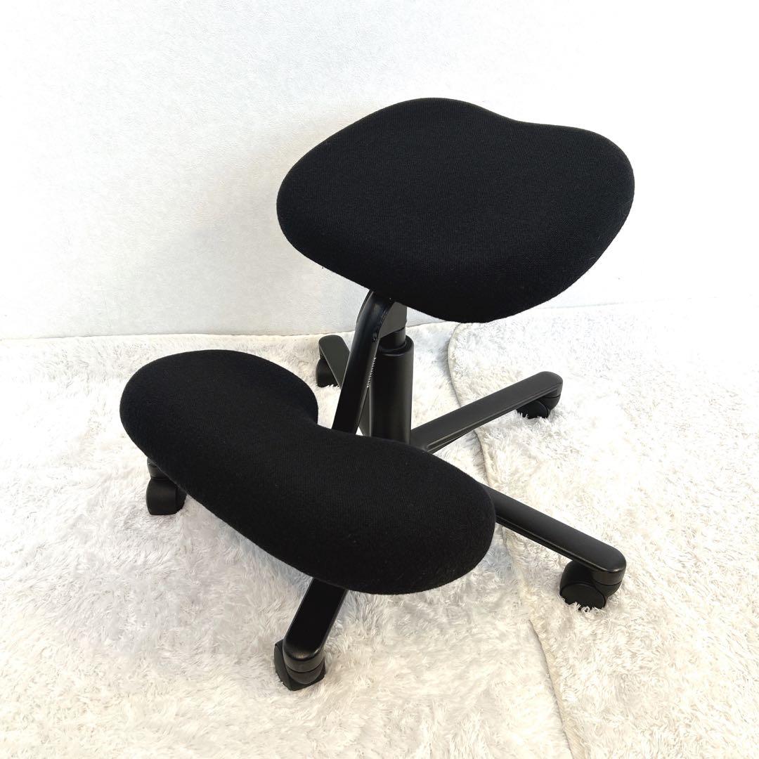 【希少】HAG バランスチェア ガス圧昇降機能 キャスター付 黒