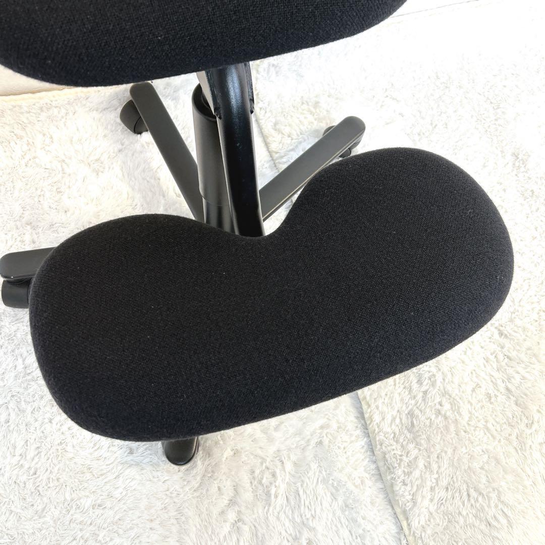 【希少】HAG バランスチェア ガス圧昇降機能 キャスター付 黒