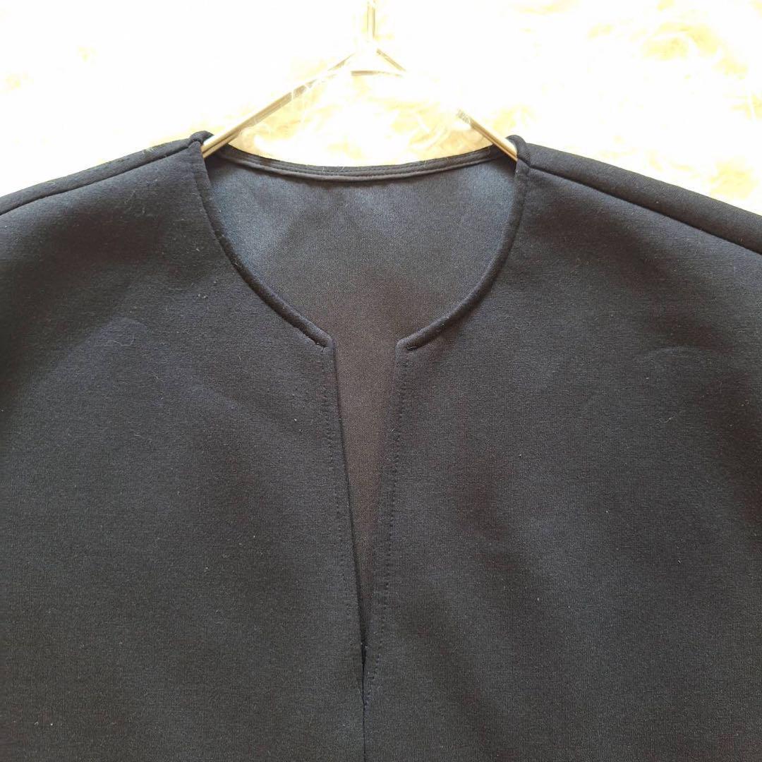 現行モデル✨ルフィル エアクッションカットソー キーネック トップス ブラック