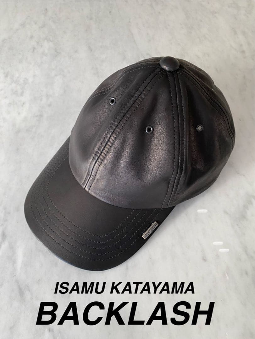 新品級 ISAMU KATAYAMA BACKLASH CAP レザー　キャップ